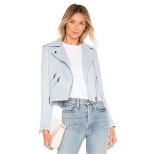 Superdown x Revolve Jacket Macey Moto Faux Suede XS